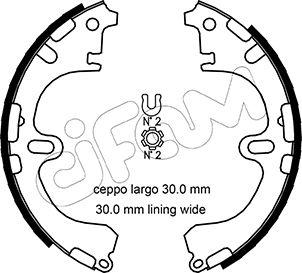 Cifam 153-433 - Kit ganasce freno autozon.pro