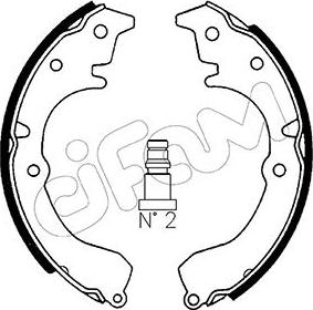 Cifam 153-424 - Kit ganasce freno autozon.pro