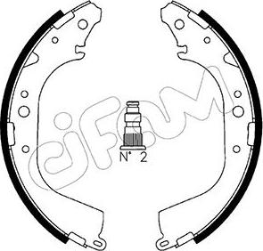 Cifam 153-421 - Kit ganasce freno autozon.pro