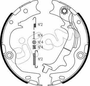 Cifam 153-502K - Kit ganasce, Freno stazionamento autozon.pro