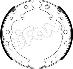 Cifam 153-539 - Kit ganasce, Freno stazionamento autozon.pro