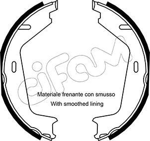 Cifam 153-530 - Kit ganasce, Freno stazionamento autozon.pro