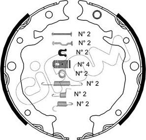 Cifam 153-538K - Kit ganasce, Freno stazionamento autozon.pro