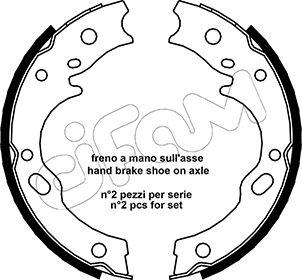 Cifam 153-571 - Kit ganasce, Freno stazionamento autozon.pro