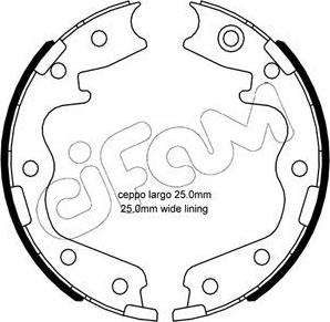 Cifam 153-695 - Kit ganasce, Freno stazionamento autozon.pro