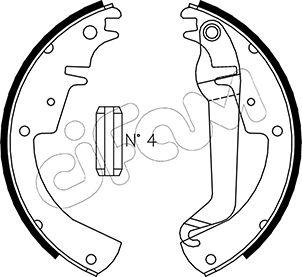 Cifam 153-613 - Kit ganasce freno autozon.pro