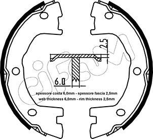 Cifam 153-097 - Kit ganasce, Freno stazionamento autozon.pro