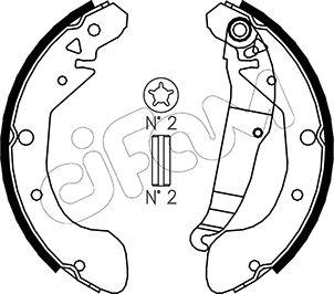 Cifam 153-049 - Kit ganasce freno autozon.pro