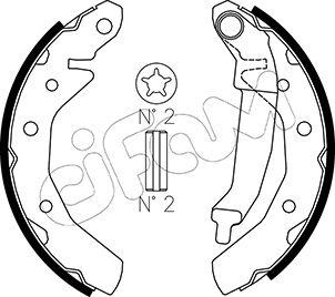 Cifam 153-046 - Kit ganasce freno autozon.pro