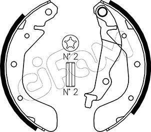 Cifam 153-050 - Kit ganasce freno autozon.pro