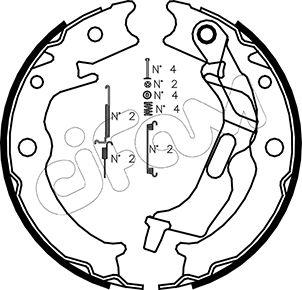 Cifam 153-052K - Kit ganasce, Freno stazionamento autozon.pro