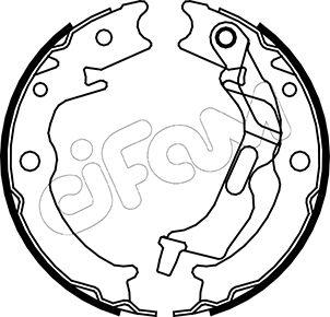 Cifam 153-052 - Kit ganasce, Freno stazionamento autozon.pro