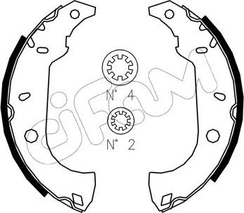 Cifam 153-067J - Kit ganasce freno autozon.pro