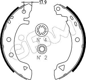 Cifam 153-001 - Kit ganasce freno autozon.pro