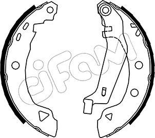 Cifam 153-002Y - Kit ganasce freno autozon.pro