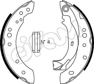 Cifam 153-025 - Kit ganasce freno autozon.pro