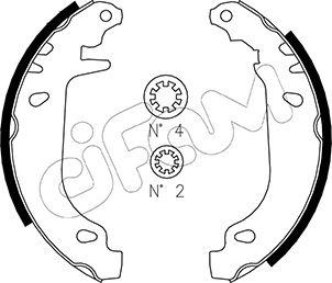 Cifam 153-022 - Kit ganasce freno autozon.pro