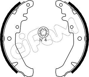 Cifam 153-078 - Kit ganasce freno autozon.pro