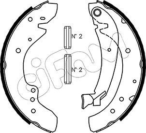 Cifam 153-072 - Kit ganasce freno autozon.pro