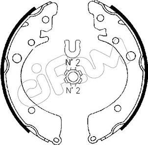 Cifam 153-149 - Kit ganasce freno autozon.pro