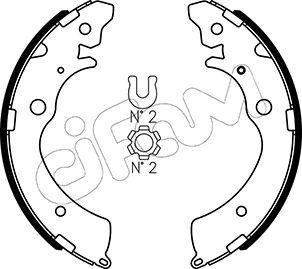 Cifam 153-154 - Kit ganasce freno autozon.pro