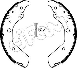 Cifam 153-160 - Kit ganasce, Freno stazionamento autozon.pro