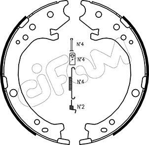 Cifam 153-161K - Kit ganasce, Freno stazionamento autozon.pro