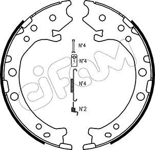 Cifam 153-162K - Kit ganasce, Freno stazionamento autozon.pro