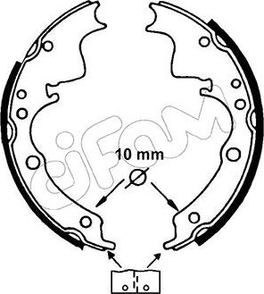 Cifam 153-109 - Kit ganasce freno autozon.pro