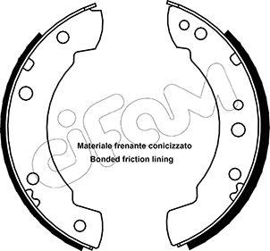 Cifam 153-102 - Kit ganasce freno autozon.pro