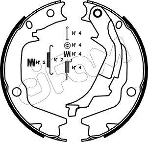 Cifam 153-186K - Kit ganasce, Freno stazionamento autozon.pro