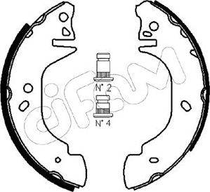 Cifam 153-122 - Kit ganasce freno autozon.pro