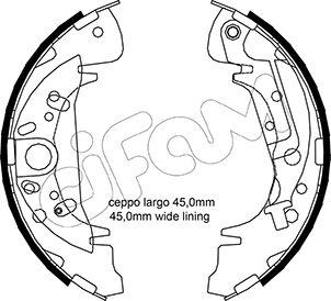 Cifam 153-172Y - Kit ganasce freno autozon.pro