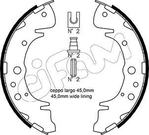 Cifam 153-172 - Kit ganasce freno autozon.pro