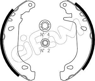 Cifam 153-345 - Kit ganasce freno autozon.pro