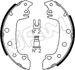 Cifam 153-340 - Kit ganasce freno autozon.pro