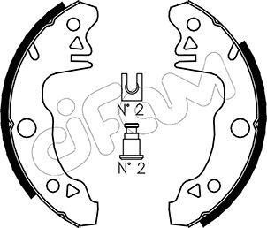 Cifam 153-341 - Kit ganasce freno autozon.pro