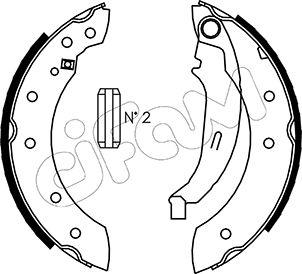 Cifam 153-350 - Kit ganasce freno autozon.pro