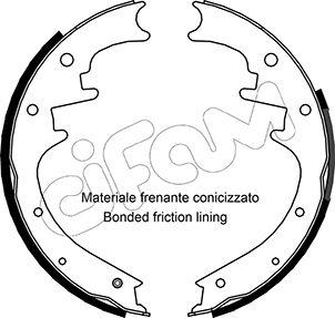 Cifam 153-358 - Kit ganasce freno autozon.pro