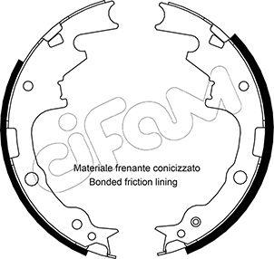 Cifam 153-357 - Kit ganasce freno autozon.pro