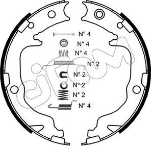 Cifam 153-362K - Kit ganasce, Freno stazionamento autozon.pro