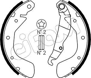 Cifam 153-309 - Kit ganasce freno autozon.pro