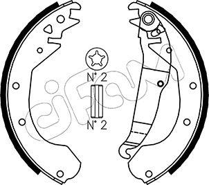 Cifam 153-306 - Kit ganasce freno autozon.pro