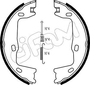 Cifam 153-302K - Kit ganasce, Freno stazionamento autozon.pro