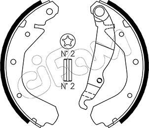 Cifam 153-307 - Kit ganasce freno autozon.pro