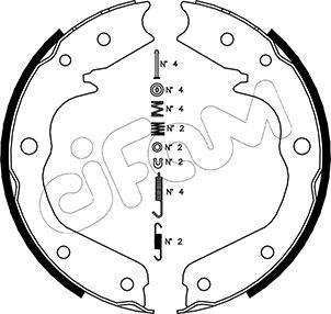 Cifam 153-315K - Kit ganasce, Freno stazionamento autozon.pro