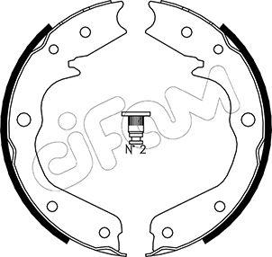 Cifam 153-315 - Kit ganasce, Freno stazionamento autozon.pro