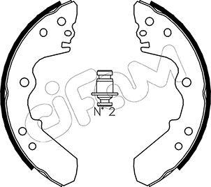 Cifam 153-310 - Kit ganasce freno autozon.pro