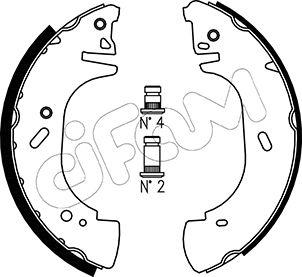 Cifam 153-313 - Kit ganasce freno autozon.pro