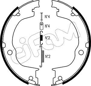 Cifam 153-317K - Kit ganasce, Freno stazionamento autozon.pro